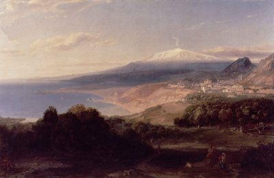 Taormina en de Etna, c.1840 door Carl Rottmann